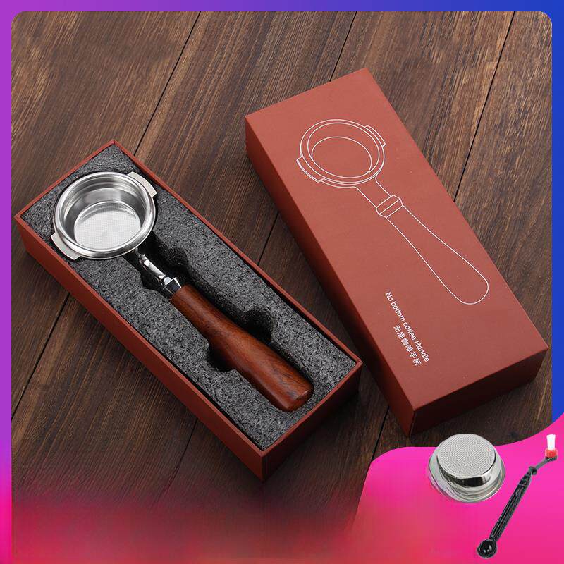 实木无底咖啡机手柄惠家/德龙/爱宝/铂富/诺瓦把手51mm/58mm通用