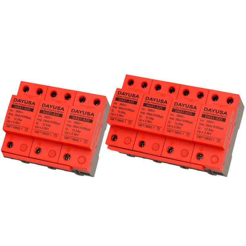 T1级浪涌保护器3P4P15KA电涌保护器SPD 25KA 50KAⅠ级防雷保护器