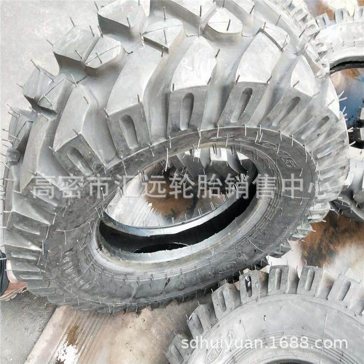 7.50-16 农用拖拉机微耕机轮胎750-16 人字花纹轮胎