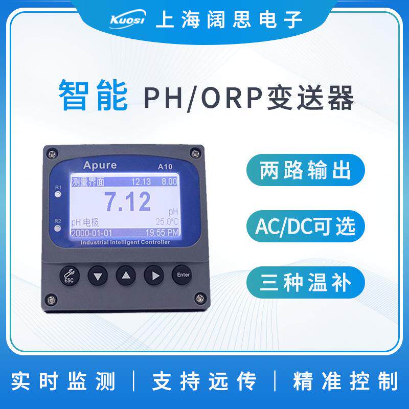 Apure在线PH/ORP控制器A10PR-SA1-CCEP工业酸度计ph计水质分析仪