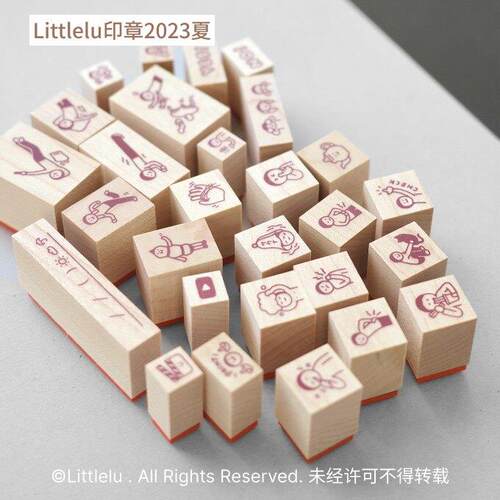 【小林几】现货 littlelu 2023夏季新品印章 掀桌子 日付天气