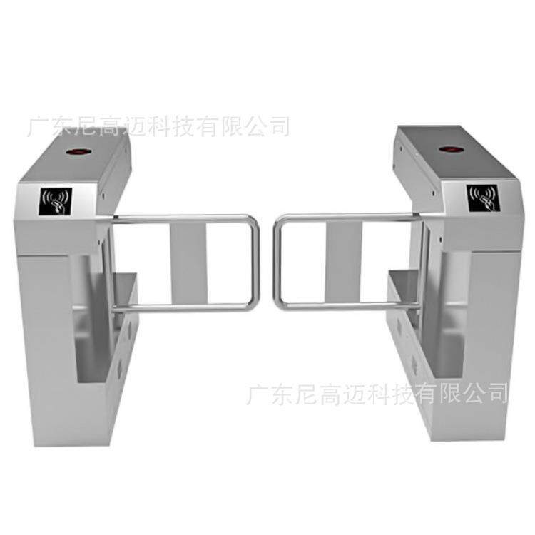 单通道双向出入口自动摆闸红外感应智能语音提示翼闸不锈钢三辊闸