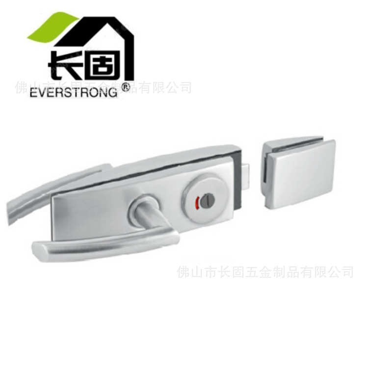 长固ST-G021B双开门用玻璃门锁 执手锁 中央锁 红绿指示门锁
