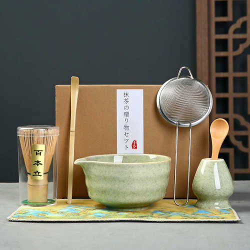 点茶日式抹茶茶道工具百本立茶筅立茶碗整套宋代点茶茶筅套装