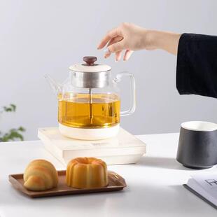 天福源全自动底部上水电热水壶家用小型智能玻璃蒸煮养生壶电茶壶