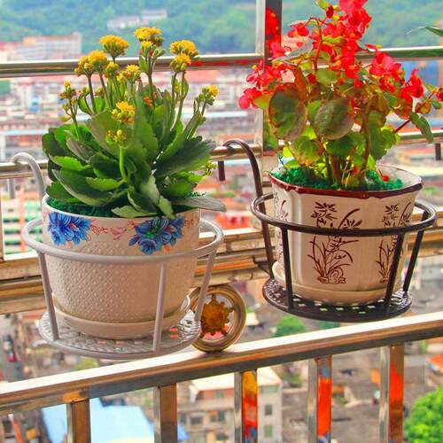 阳台花架悬挂挂式绿萝吊兰花盆架挂架护栏铁艺窗台花架子欧式室内