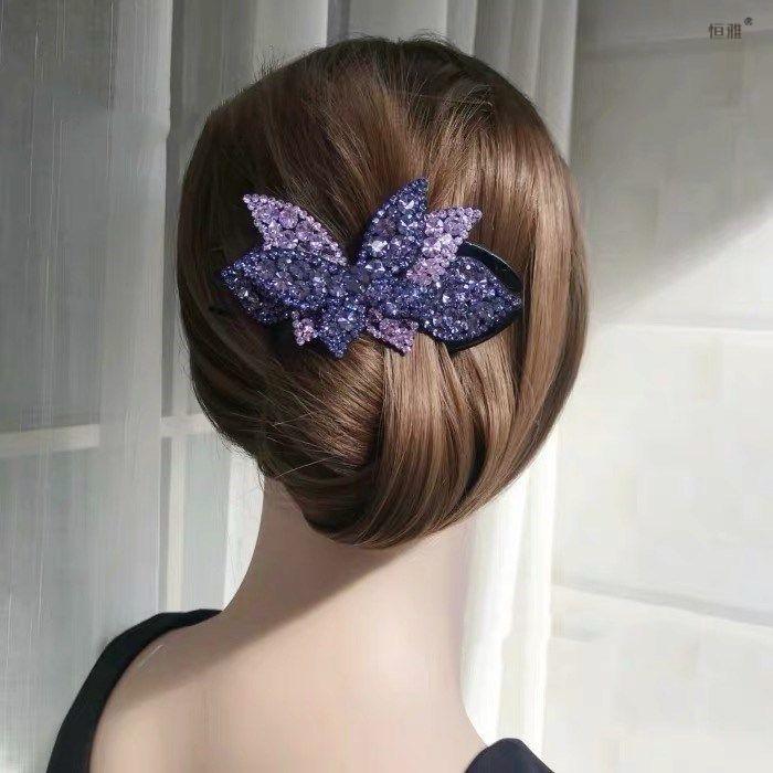 夹子头饰马尾发夹韩国水钻发饰