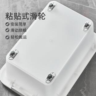 万向轮粘贴式滑轮收纳盒垃圾桶底部移动轮子滚珠可推拉底座小脚轮