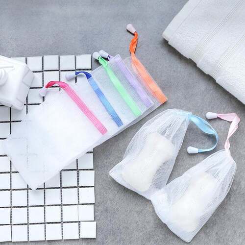 Foaming Net for Handmade Soap, Facial Cleanser, and Face Was
