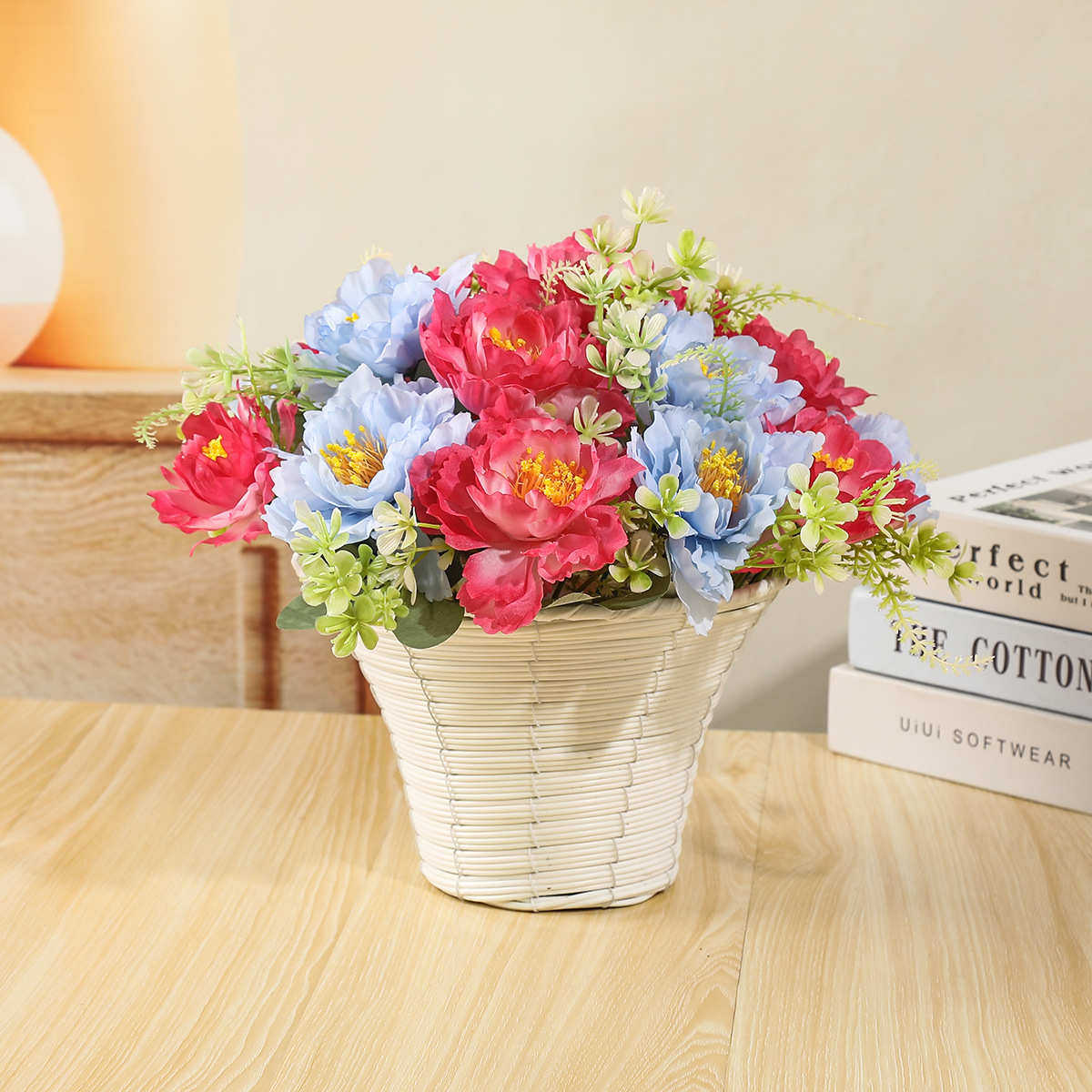 纵鸿春季仿真花吊篮挂篮花环家居花卉铁艺吊盆装饰道具,节庆用品/礼品,吊顶纱幔,淘宝优惠券,粉丝福利购,淘宝优惠卷