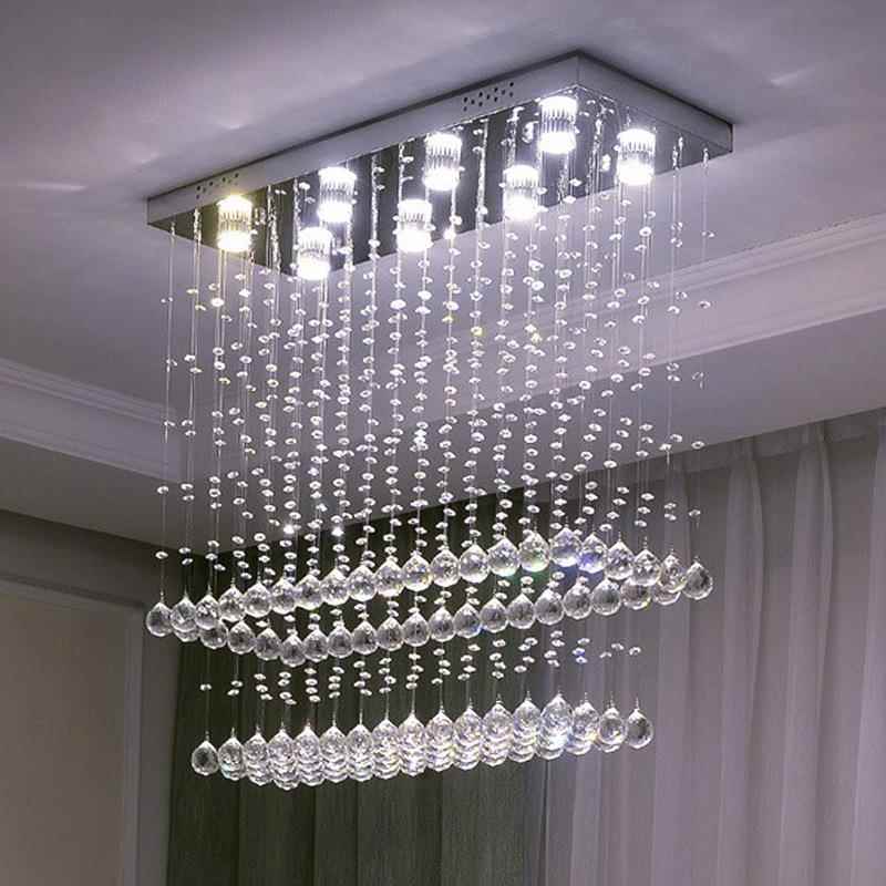 跨境餐ld长方形长条水吊369灯现代简约个厅性吧台家用饭厅隔断e晶