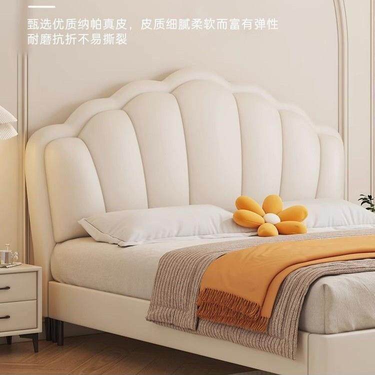 儿童实木床双人床1.8*2米床单人床1.5家用主卧皮质大床1.2m公主床
