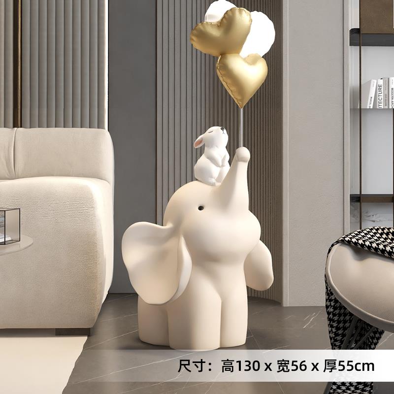 正品轻大象落奢地摆件结婚乔物时尚工艺品客礼厅玄关家居装饰品迁