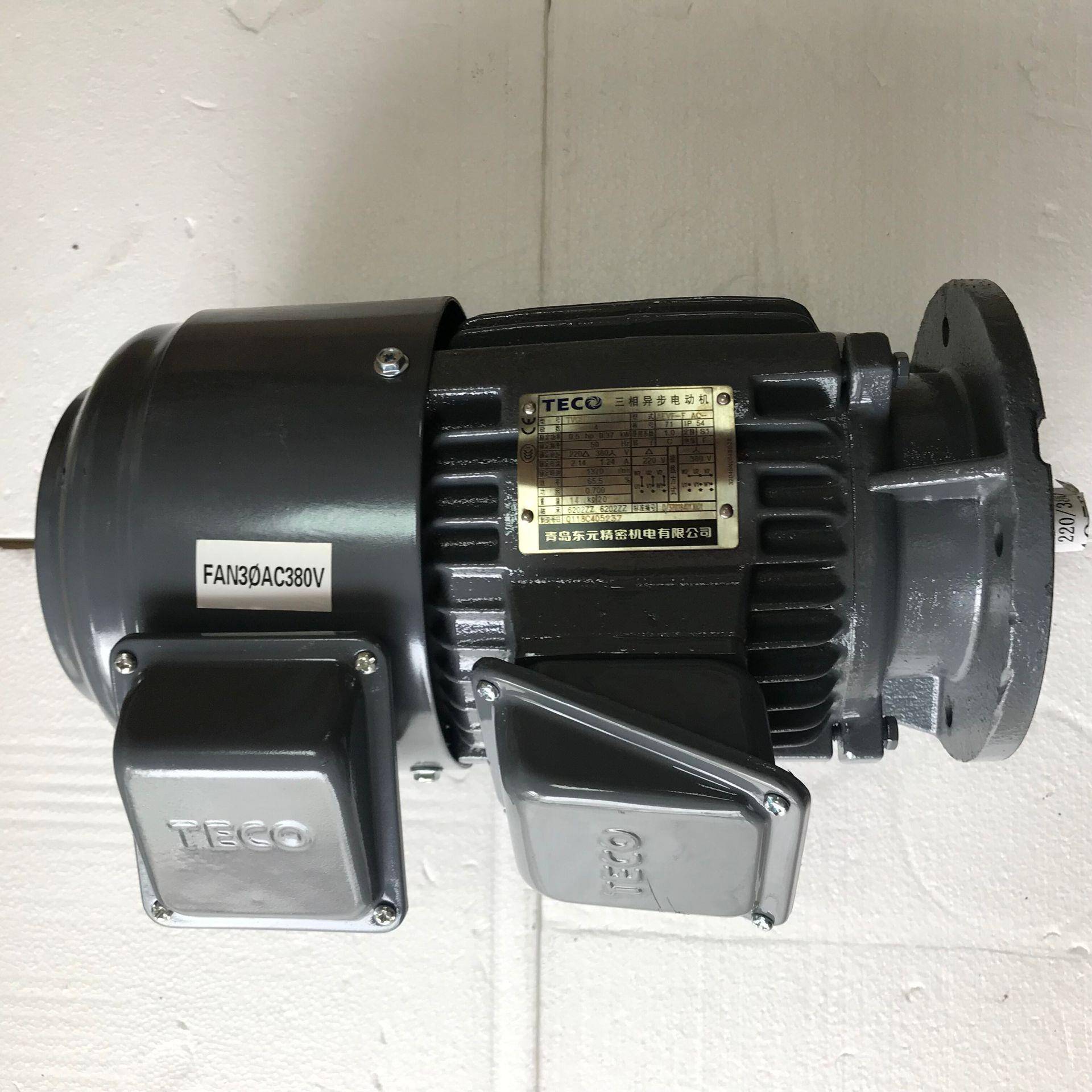 电机组装强制冷风扇1/2HP0.37W4PAEVFVS-FAC立式图片