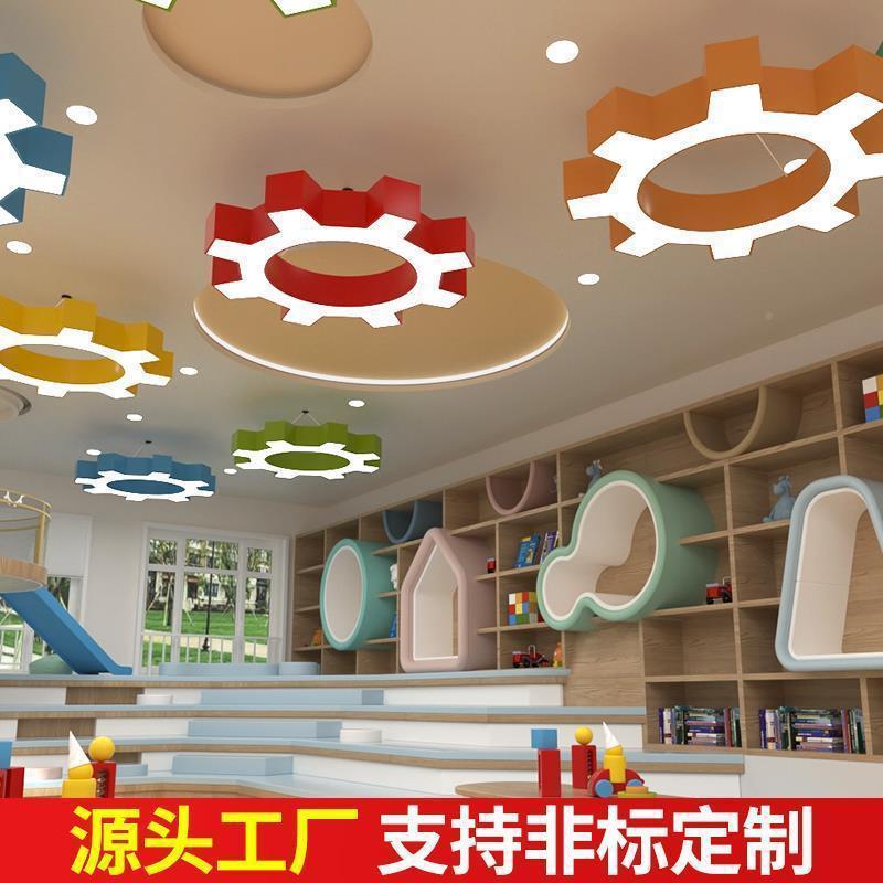 齿轮吊灯工业风造型灯健身房网咖过道服装店现代简约创意艺术灯具