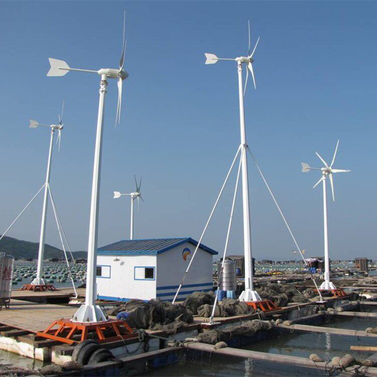 5KW家用风力发电机组厂家报价风力发电机图片五千瓦风力发电机
