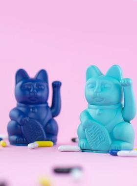 DONKEY招财猫摆件自动摇手开业店铺收银前台家居客厅装饰乔迁礼品