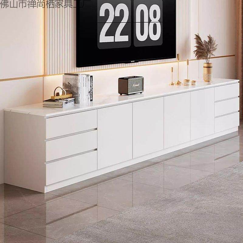 实木电视柜茶几组合2026新款客厅家用靠墙落地一体收纳储物柜子