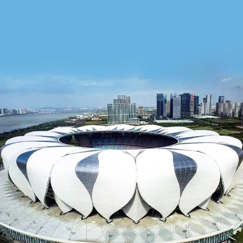 新款直销膜结构斜拉杆挡雨棚大型商场遮阳篷超市张拉膜钢构