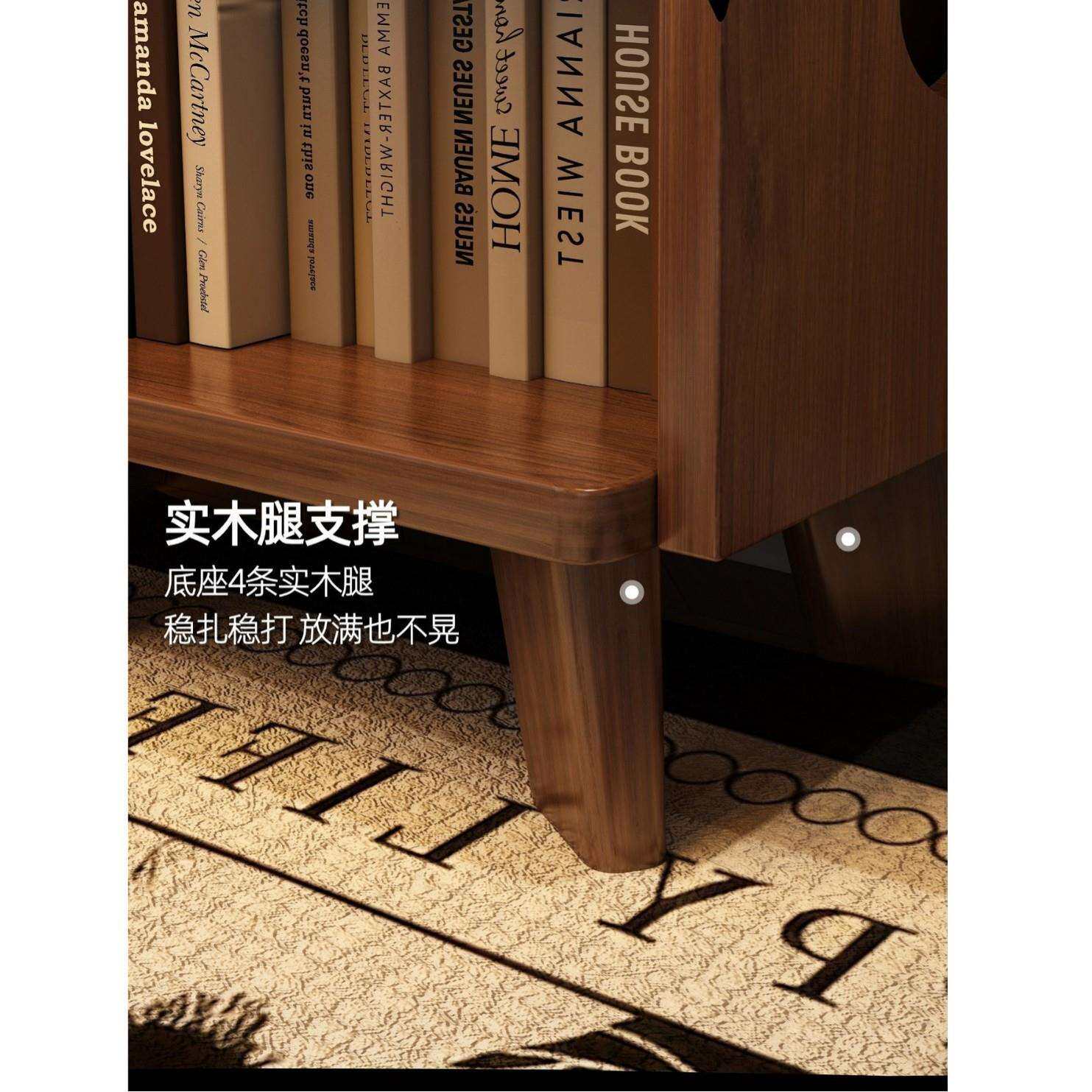 角书客厅置物架落地实架木SJ0218家用展示柜转拐角置物收纳柜多柜