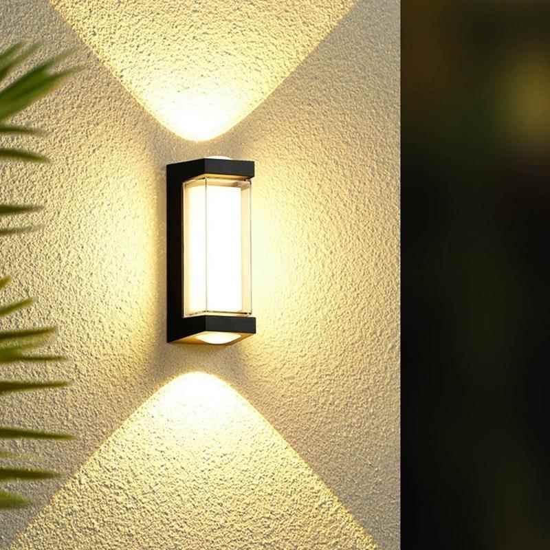 led 壁灯户外防水简约别墅阳台庭院过道外墙大门口极简壁灯