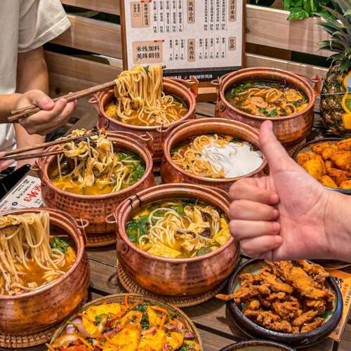 砂锅米粉锅铜餐具纯铜锅小锅米粉粉锅砂锅云南锅小锅纯手工制作