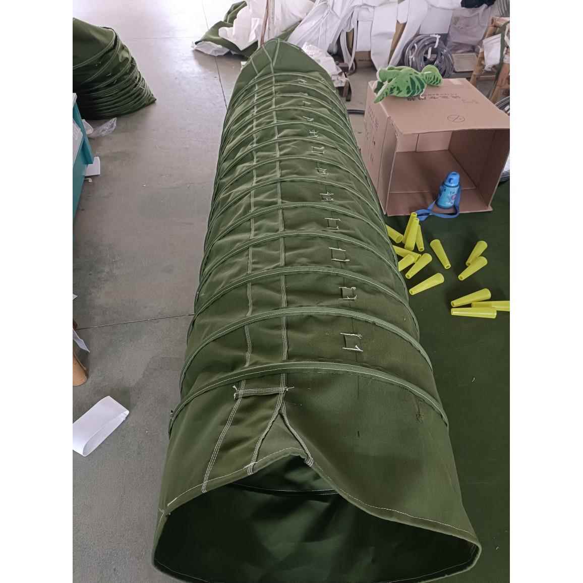 帆布筒袋除尘布袋散装机吊环伸缩布袋水泥放灰下料收尘管 防油水