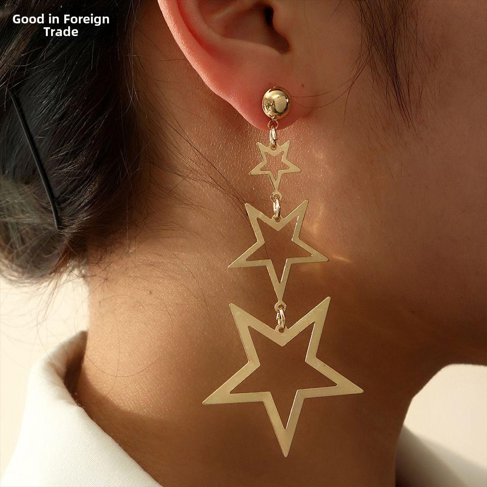 Fashion earring Club exaggerated temperament jewelry夸张耳环 - 实物图