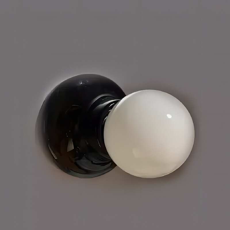 北欧侘寂风日式复古简约陶瓷壁灯设计师样板间酒店民宿卧室壁灯