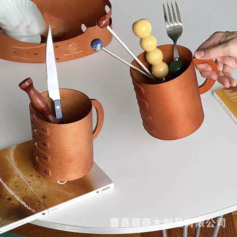 树皮托盘收纳盒家用多用途小吃提手托盘创意茶饼椭圆形收纳盒厂家