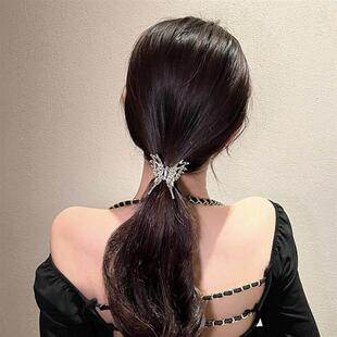 back hairpin claw girl发夹 cool girl sweet Butterfly head