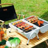 小型多功能碳架烤炉子家用便携式 露营木炭烧烤无烟户外炉折叠烤炉