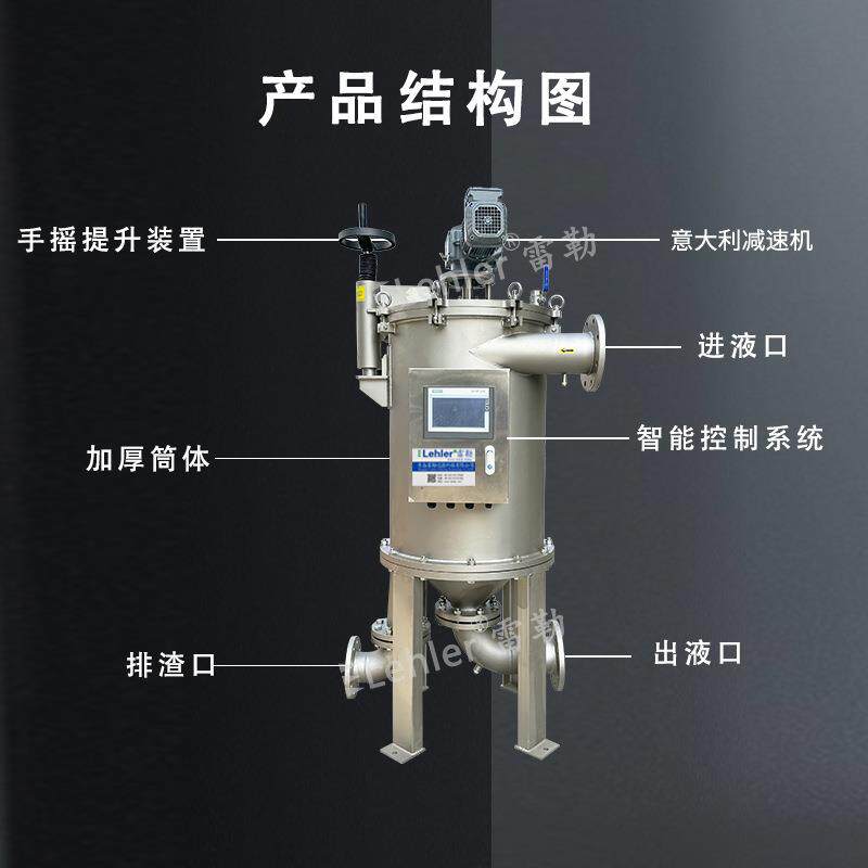 自动排污过滤机树脂硅树脂溶液肥皂发酵液体过滤全自动清洗过滤器