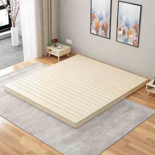 实木床1.5米榻榻米无床头1米2地台床1.8米单双人矮床1米