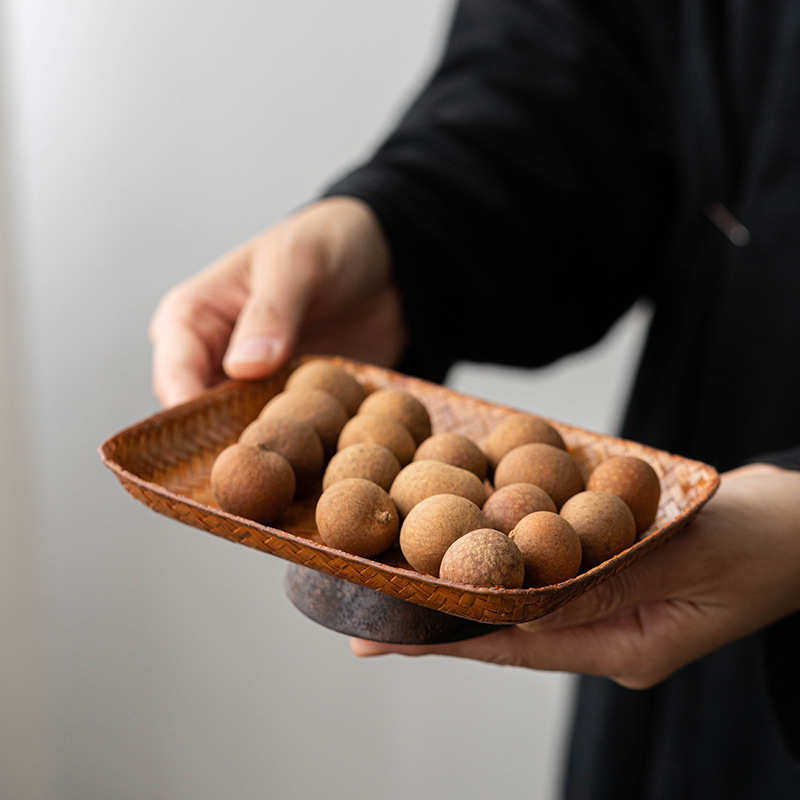 竹编席面果盘竹制茶点盘糕点心茶具文玩收纳盘茶道干泡盘茶室禅意,餐饮具,茶具礼盒,淘宝优惠券,粉丝福利购,淘宝优惠卷