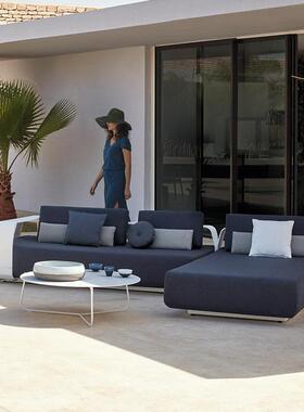 院户外沙发别墅露洋房庭花园不锈钢外家组合阳台休闲茶几防BO63水