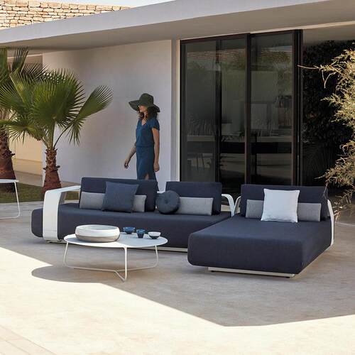 院户外沙发别墅露洋房庭花园不锈钢外家组合阳台休闲茶几防BO63水