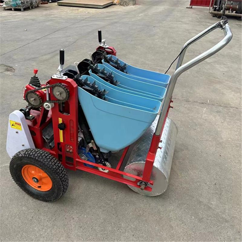 款2推机025新元胡贝TEZ母播种汽油机拖拉机式牵引机手6行农用精播