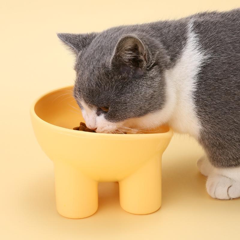 猫碗狗碗猫咪护颈碗宠物碗大号水碗斜口碗高脚碗狗盆护颈斜口