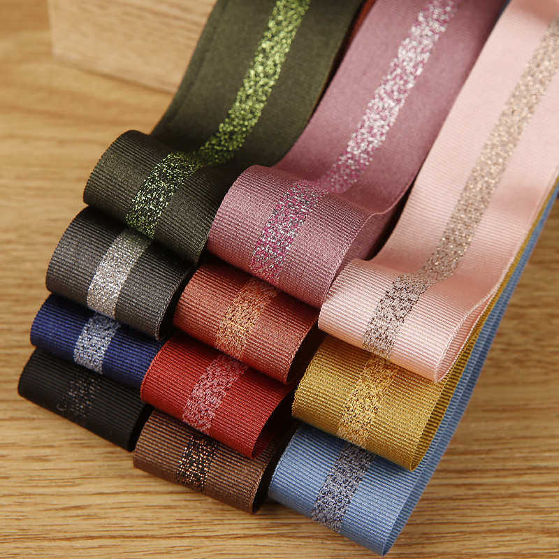 金银葱条纹织带 发饰diy材料包装服装礼帽花束鞋花双边罗纹带,纺织面料/辅料/配套,织带/丝带/缎带,淘宝优惠券,粉丝福利购,淘宝优惠卷
