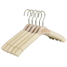 正品加粗无痕香樟木用海绵裤架衣成人服装店衣挂家木质防滑衣架架