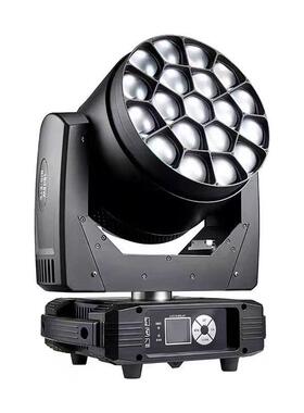 19颗40W大蜂眼摇头灯4合1RGB全彩调焦频闪染色灯LED光束灯