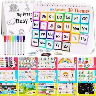 跨境新品儿童成长记录本my preschool busy book幼儿园卡通小书