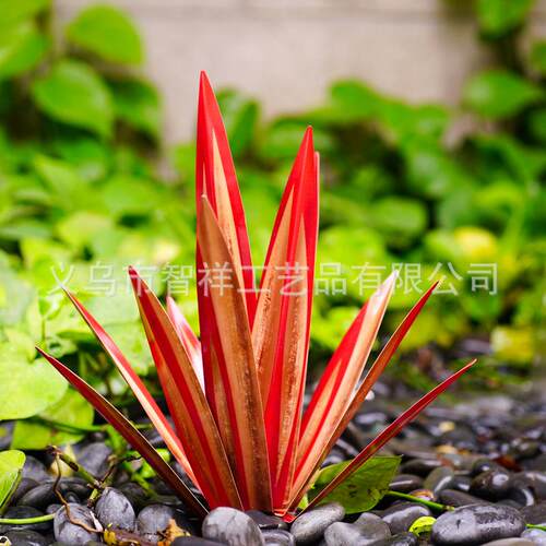 新款龙舌兰gave garden decoration金属龙舌兰花铁艺创意户外装饰