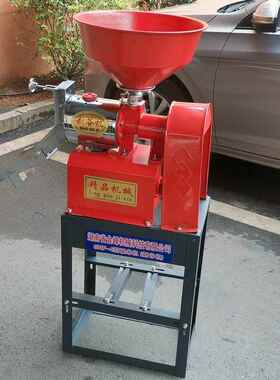 打IWF米机家用米机小v型全自动小麦脱机碾220多功能壳剥壳机磨粉