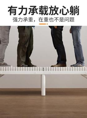 4I钢丝床可折人叠H2507式双单人90宽的单人床小床家用经c济型80公