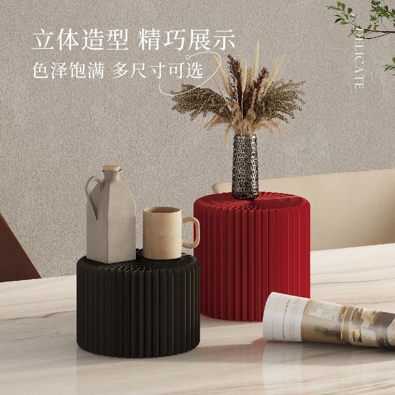 十八纸台面置物架高低层次展示架桌面摆放拍摄道具装饰样品展示台