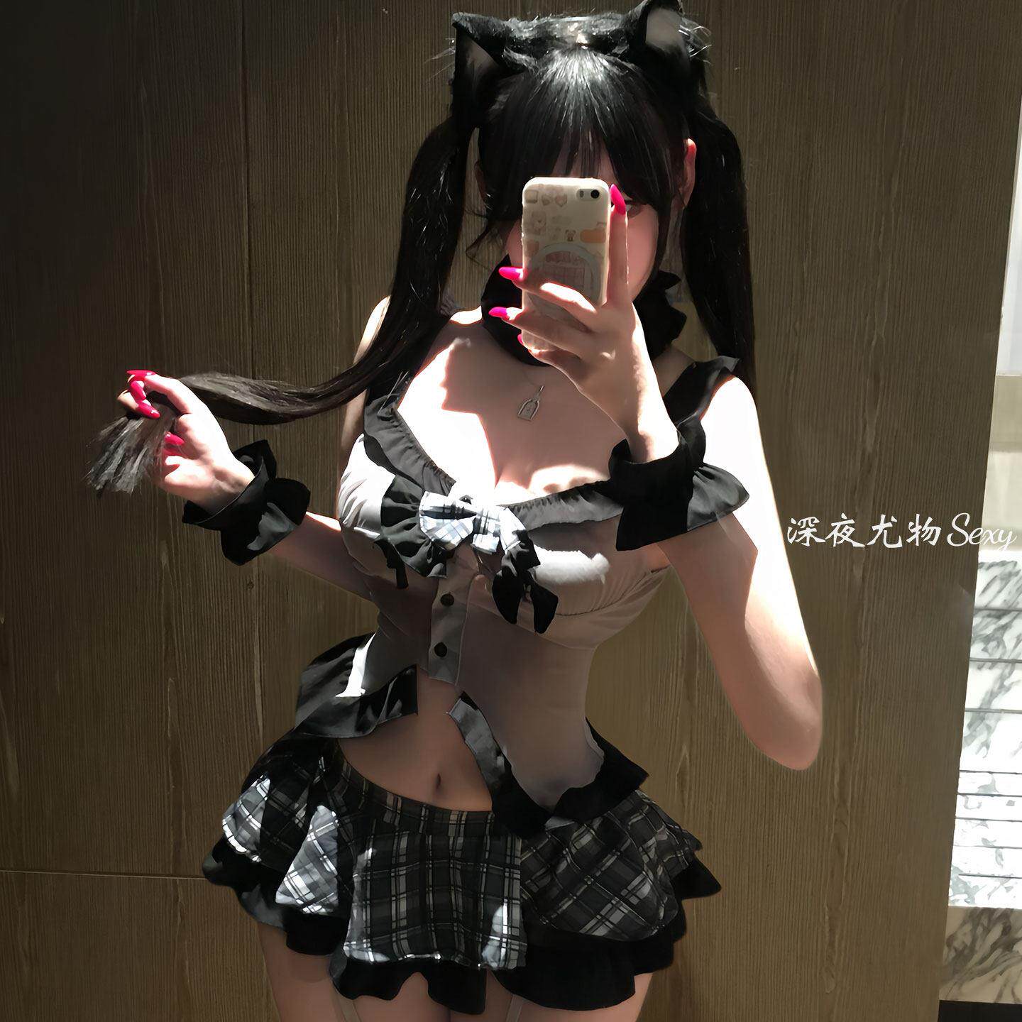 情趣制服性感jk少女短裙套装纯欲情调角色扮演校园女仆女佣睡衣女