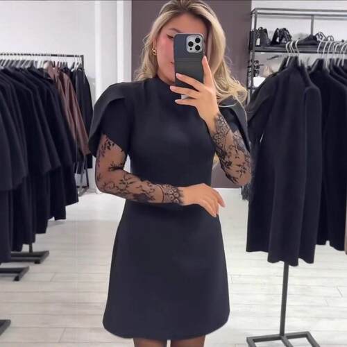 Lace patchwork women's dress