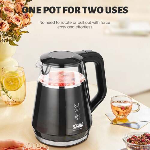 DSP/丹松 电热水壶家用小型烧水壶1L不锈钢自动断电开水壶kk1275
